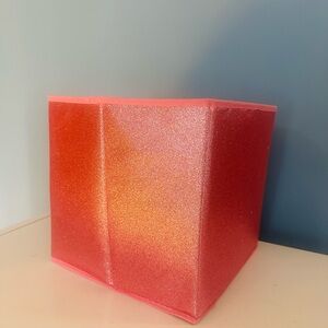 Glittery Pink storage box